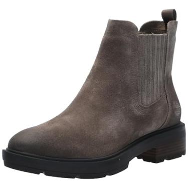 Imagem de Timberland Bota feminina Brimfield Mid Fashion, Camurça marrom média, 36