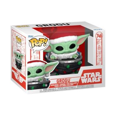 Imagem de Funko POP! Star Wars: The Mandalorian Holiday - Grogu (Holiday Pram) - The Child - Baby Yoda - Pram - Collectable Vinyl Figure - Gift Idea - TV Fans