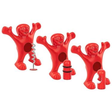 Imagem de Fairly Odd Novelties Pacote com 3 Saca-rolhas Sir Perky, rolha de garrafa/abridor de garrafa