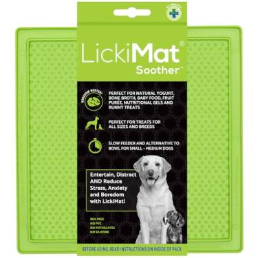 Imagem de LickiMat Chupeta clássica, tapete de alimentação para cães para alívio do tédio e ansiedade, ideal para alimentos, guloseimas, iogurte ou manteiga de amendoim, tapetes para lamber, alternativa