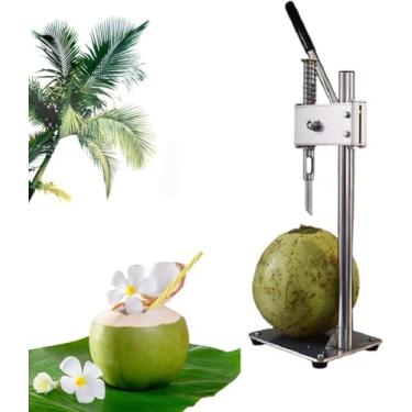 Imagem de Máquina de descascar coco, máquina manual de abertura de buraco verde de coco, abridor de coco portátil, fácil de abrir máquina de coco jovem