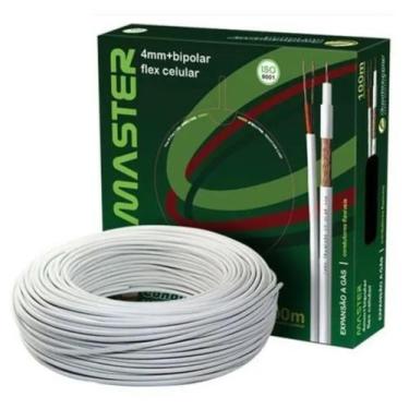 Imagem de Cabo trançado flexivel 4mm p/cftv Condutti 100mts branco