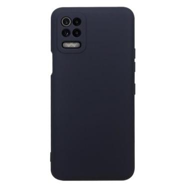 Imagem de Capa Aveludada Preta + Película De Hydrogel HD Compatível Para LG K62 