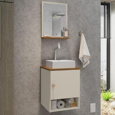 Imagem de Gabinete Banheiro Lima Cuba Tulipa Bco Torneira DL08 Val ABS - Loja Do