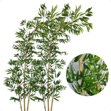 Imagem de Kit 2 Bambu Curvado Artificial Grande Sem Vaso Decoração - Flor de Men