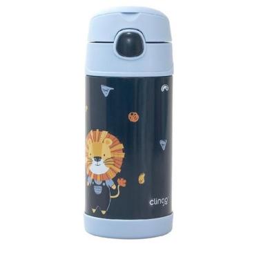Imagem de Garrafa Térmica Infantil Aço Inoxidável 270ml Clingo Luke