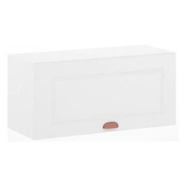 Imagem de Armário Aéreo Basculante 80 cm 1 Porta Cristal Luciane Móveis