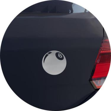 Imagem de Adesivo de Carro  Bola 8 Sinuca Bilhar - Cor Verde Claro - Melhor Ades