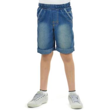 Imagem de Bermuda Jeans Gavião Infantil Fenomenal, Jeans, 14