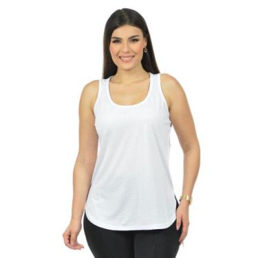Imagem de Regata Nova Mullet Longa J Fenomenal (sem elasticidade), Branco, GG