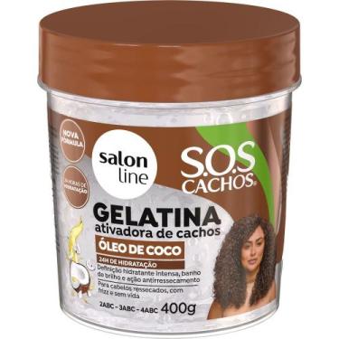 Imagem de Gelatina Salon Line SOS Cachos Óleo De Coco 400g
