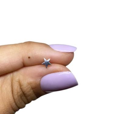 Imagem de Piercing Orelha Estrela Titânio Tragus Cartilagem - RaraSteel, Pratead