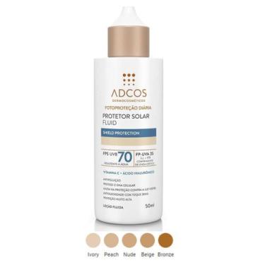 Imagem de Adcos Filtro Solar Fluid Fps 70 Peach 50ml
