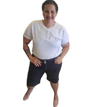 Imagem de Bermuda  para gordinhas pedal no  joelho plus size - Altona, 54
