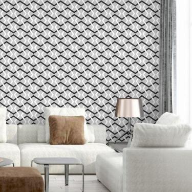 Imagem de Papel de Parede Grade Clean - QCola, 0,60 x 2,50 metros