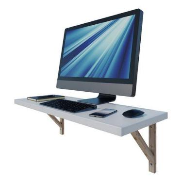 Imagem de Mesa Suspensa Prateleira Estudos Home Office Computador Full - Dos Her