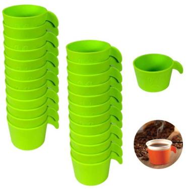 Imagem de Conjunto Copete 24 Porta Copos Descartável Cantinho Do Café Em Plástic