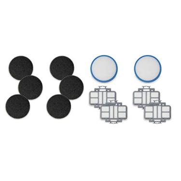 Imagem de Fette Filter - Kit de filtro a vácuo compatível com aspirador vertical Hoover React 440010868, 440011113, 440010860. 4 HEPA, 2 pré-filtros, 6 filtros de carbono