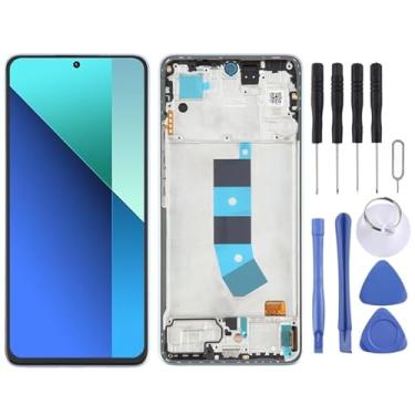 Imagem de Substituição da tela móvel Para Xiaomi Redmi Nota 13 4G Digitalizador de tela LCD de material AMOLED original com quadro com quadro Ecrã LCD