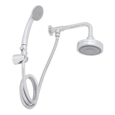 Imagem de Ducha Cromada Com Chuveirinho - Sensea, Prateado