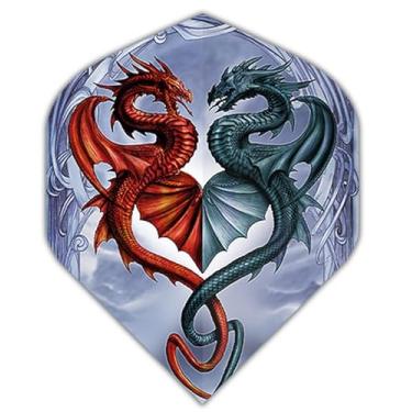 Imagem de US Darts 3 conjuntos (9 voos) Alchemy Draconic Twist Standard Dart Flights - Ex-Tough