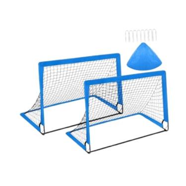 Imagem de rockible Trave de Futebol para Crianças com Estrutura de Fácil Montagem E Bolsa de Transporte, Azul