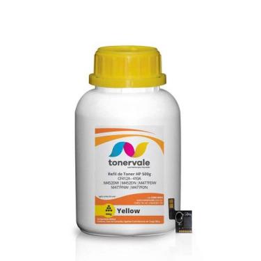 Imagem de Combo Toner Refil TankFull Para HP CF412A 410A Yellow + 11 Chip - M452