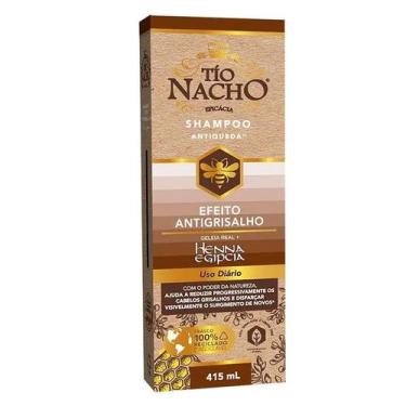 Imagem de Shampoo Antigrisalho Tio Nacho Henna Egipcia Vegetal 415ml