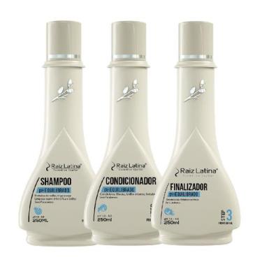 Imagem de Kit Naturais 250ml Raiz Latina Cabelo Ph Equilibrado Neutro - shampoo 
