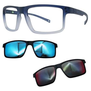 Imagem de Oculos Mormaii 6127 Swap 5 DL6 Com 2 Clipons Azul e Red, Azul, Red