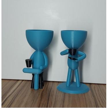 Imagem de Kit  Vasinhos Decorativo Robert Plant Bob Para Suculentas - 3DB Wonder