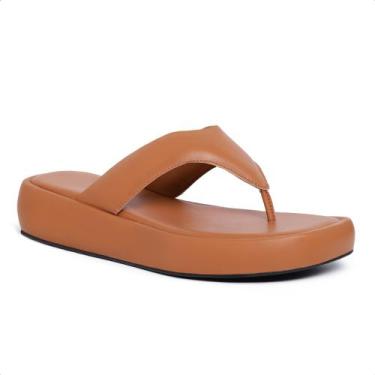 Imagem de Sandália Chinelo Papete Feminina Plataforma Flat Confortável - Tk Moda