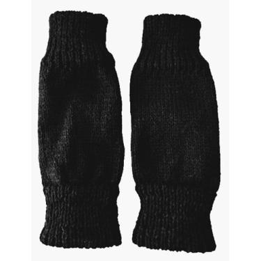 Imagem de Polaina em Lã Infantil (Preta) - Artesanato, 6 a 7 anos