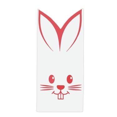 Imagem de Saquinho de Papel Coelho Branco e Vermelho - 10 unidades - Decora Doce