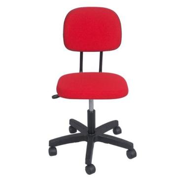 Imagem de Cadeira secretaria com regulagem de altura L duplo  base com rodízio  