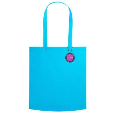 Imagem de Sacola Ecobag em TNT Premium Termo Selado 38x41cm Aid TopGet, Azul cla