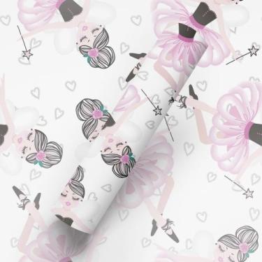 Imagem de Papel de Parede Autocolante para Quarto Tema Bailarinas Balé Teen - BA