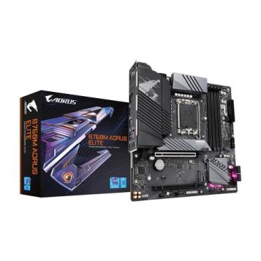 Imagem de Placa Mãe  I5/I7/I9 Gigabyte B760M Aorus Elite DDR5 13 Geração, Preto