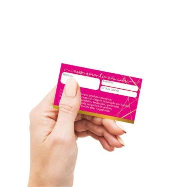 Imagem de Cartão Certificado de Garantia - Bijouteria - Jóias - 100  unidades - 