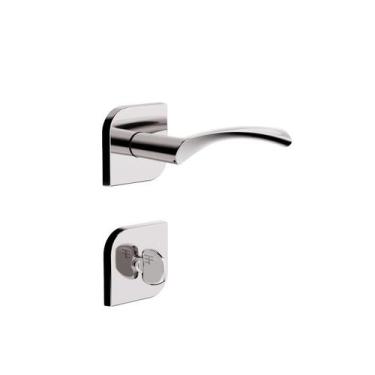 Imagem de Fechadura Roseta Design Banheiro 40mm Cromado 735B119CR 3F