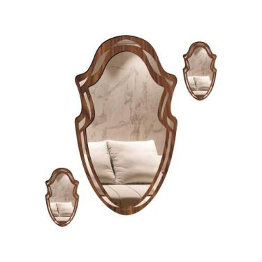 Imagem de Espelho Corpo Inteiro Decorativo Padua 64x130 - CREATUS, MARROM