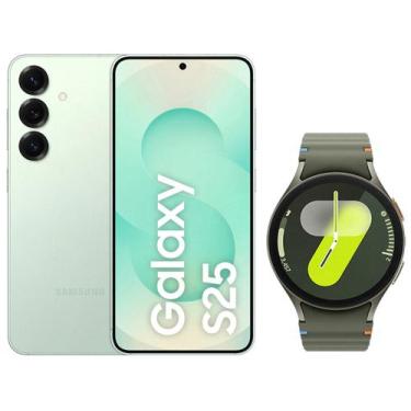Imagem de Samsung Galaxy S25 5G 256GB Galaxy AI Verde - 12GB RAM + Smartwatch Wa