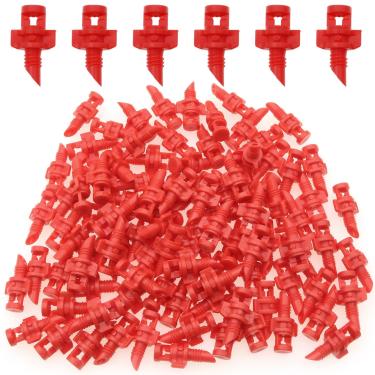 Imagem de safycaby 100 peças de emissores de irrigação por gotejamento micro cabeças de aspersão micro jardim gramado água pulverizador bocal de névoa irrigação irrigação para sistemas de irrigação de plantas