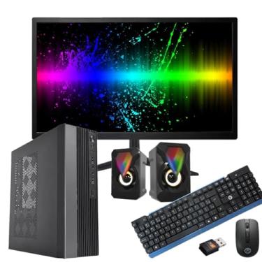 Imagem de Pc Cpu Slim Mini Desktop + Monitor 19 com procesador Core I5 6ª com SSD de 480 gb + 16gb de memória ram / Windows11 + Teclado + Mouse + Adaptador wifi 5g