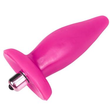 Imagem de Plug Anal Vibrador Prótese Ânus Vibratória Grande 14,5 X 4,5 CM