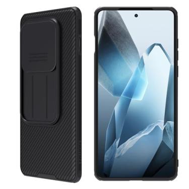 Imagem de Mangix Capa para OnePlus 13 com capa para câmera, capa protetora fina de policarbonato à prova de choque com capa deslizante para câmera, capa atualizada para OnePlus 13 (preto)