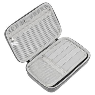 Imagem de PATIKIL Capa organizadora eletrônica de 22 x 14 cm, 1 bolsa organizadora de cabos rígidos de EVA à prova d'água para transporte de viagem para multímetro digital, cabo de câmera, carregador, adaptador