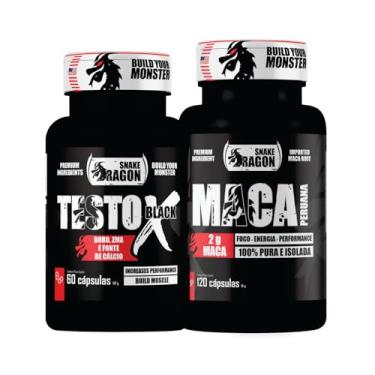 Imagem de Kit 1x Maca Peruana Negra 120 Capsulas 2000mg Black Pura Premium Importada Para Homens e Mulheres Original + 1x Vitaminas e Minerais X Black 60 Capsulas Boro Magnésio Vitamina B6 B12 e D