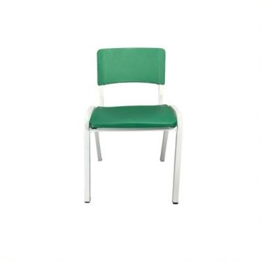 Imagem de Cadeira Iso Infantil Verde Musgo Brinquedoteca Escola Creche Igreja Em