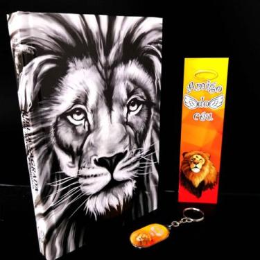 Imagem de Bíblia sagrada capa dura masculina feminina harpa leão pb kt - CPP (CA